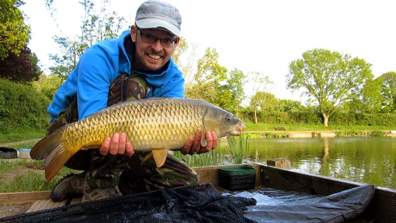 Common carp caught on a zig at Bitterwell Lake